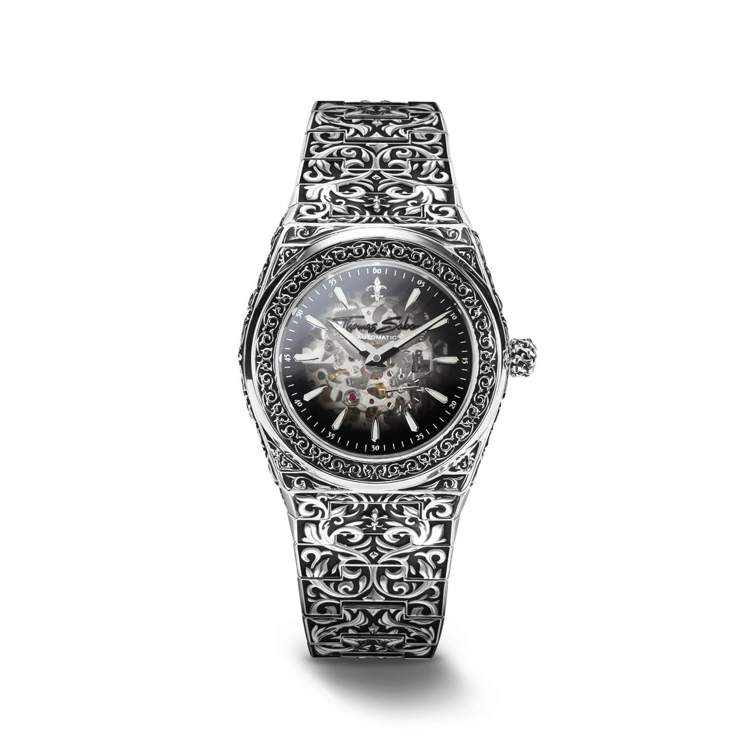 Revive Automatic smoked dial grey — skeleton watch by ACTE.5