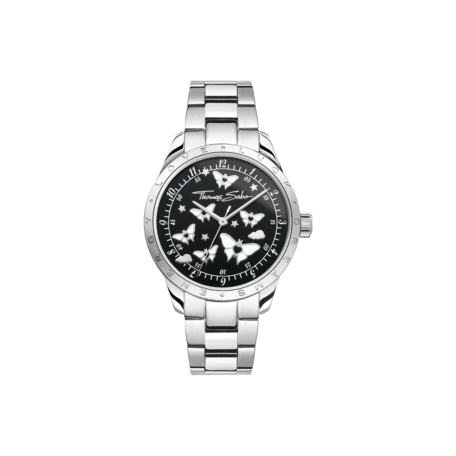 Blooming Sky sport-chic watch — three-link bracelet version by ACTE.5